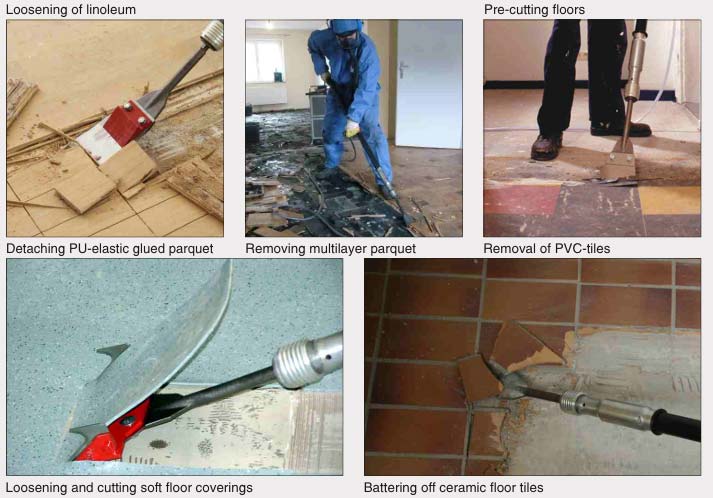 Brosura Vogt Hammer Floor. Curatarea finisajelor vechi: parchet lipit, mocheta, linoleum, gresie,